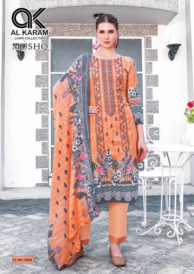 Mushq 5 By Al Karam Cotton Pakistani Dress Material Wholesale Price In Surat
